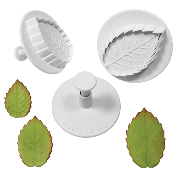 Veined Rose Leaf Plunger Cutter Set XL - XXXL